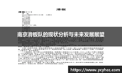 南京滑板队的现状分析与未来发展展望